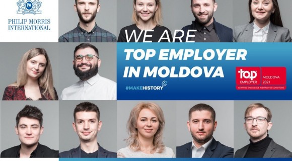 Compania Philip Morris a devenit Angajator de Top 2021 în Moldova